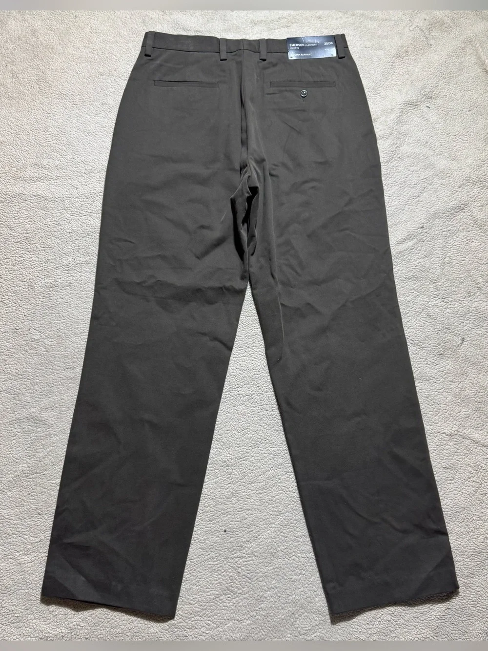 Banana Republic Pants Mens 35‎ Emerson Gray Brown Dress Slacks Officewear NEW